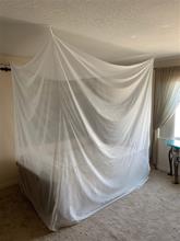Bed Canopy | Insect Netting | Noseeum Fine Mesh | 4-Corner | 62" wide x 82" long x 82" high |Skeeta "Queen"